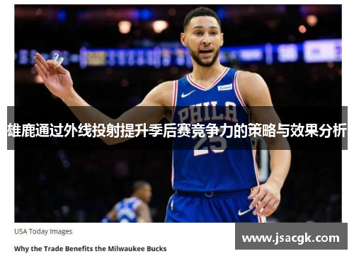 雄鹿通过外线投射提升季后赛竞争力的策略与效果分析